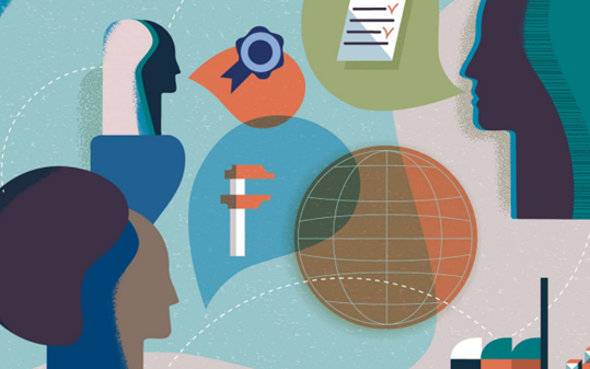 The illustrations show the different QI elements. .