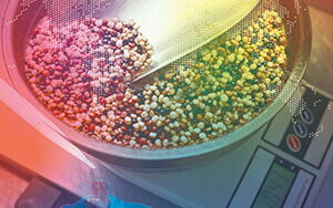 A poster of the World Metrology Day which shows a scale on which pepper is weighed