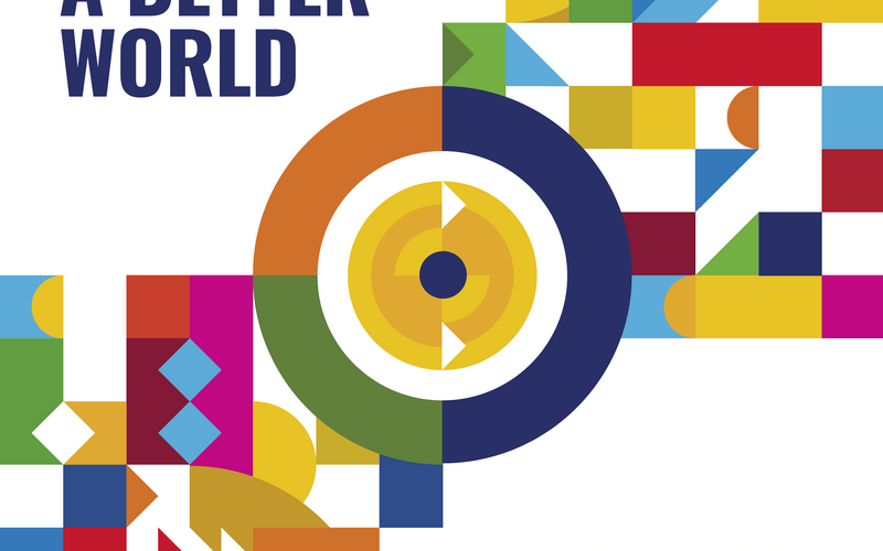 Colourful poster of World Standards Day 2021 showing this year's theme "A shared vision for a better world"