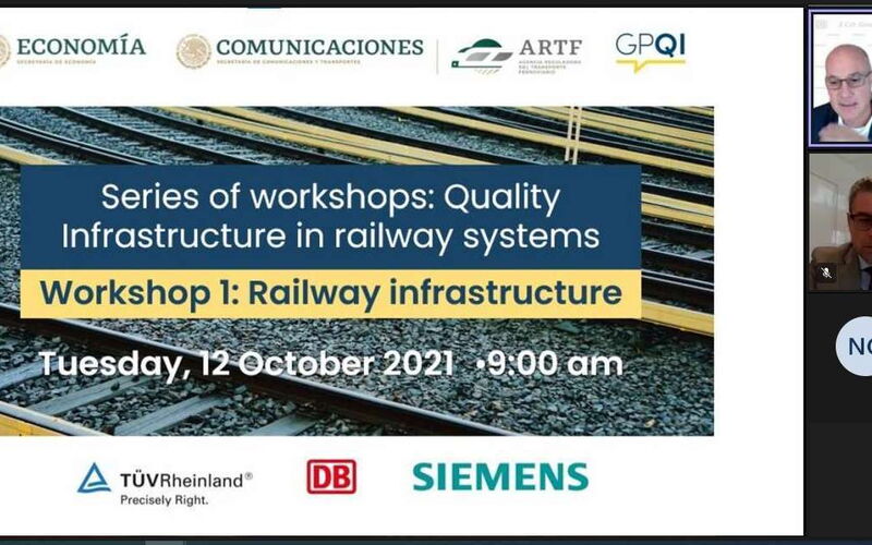 Screenshot des ersten Workshops zu Bahninfrastruktur