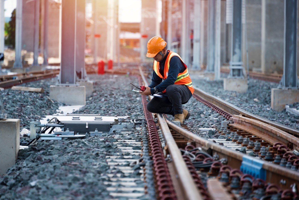 Engineer controlling the railway system.