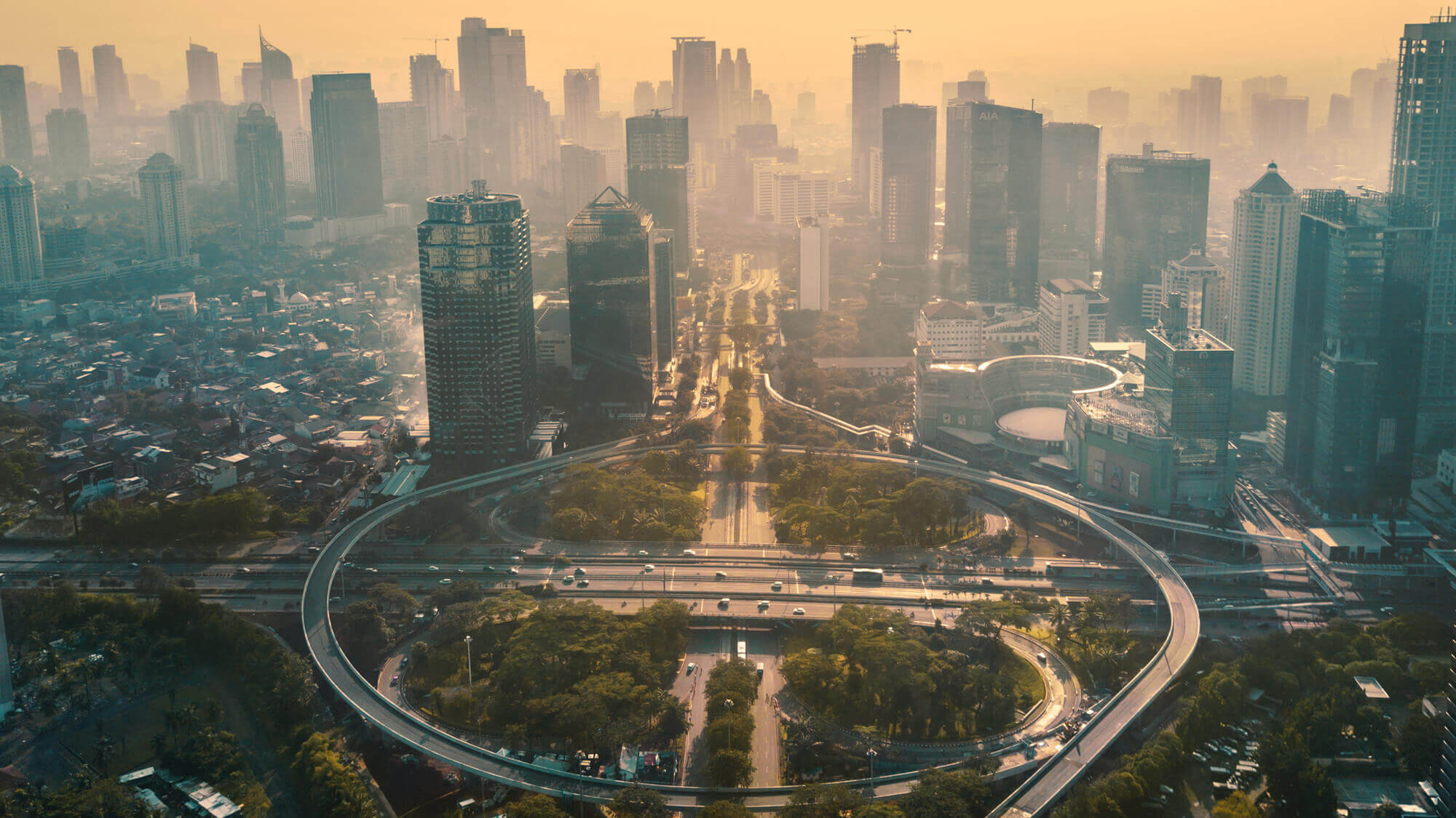 Skyline in Indonesien